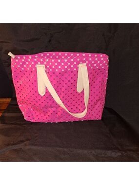 Ultra Chi Hot Pink Vinyl Geometric Bag Purse